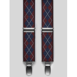 Suspenders Burgundy checked A0106123
